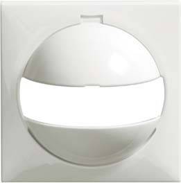 Een vierkant, wit LED-verlichtingselement met een horizontale lichtstreep in het midden. Ideaal voor moderne interieurs.