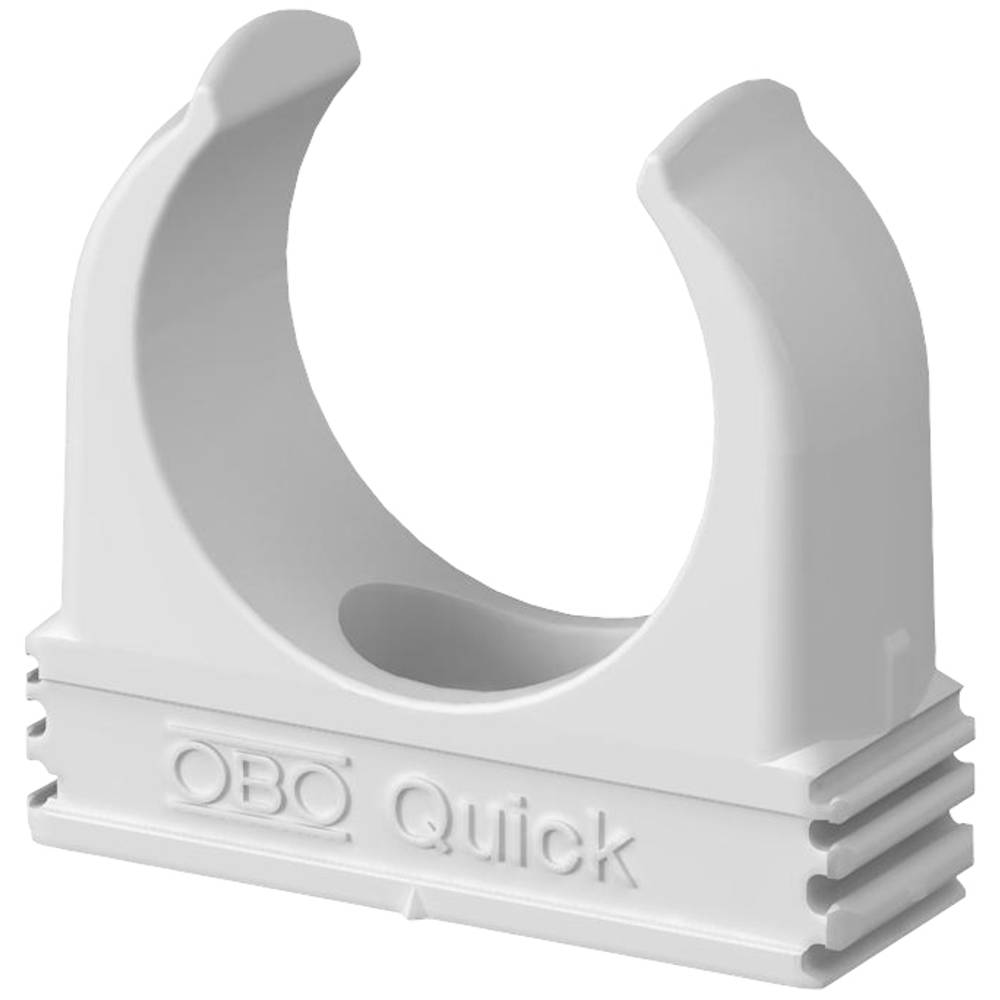OBO kabelbuisklem Quick, kunstst, wit, v/buisdiam 25mm, koppelbaar