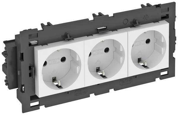 OBO Bettermann 6120452 Apparaatinzet Stopcontact (b x h x d) 176 x 76 x 42 mm 1 stuk(s) Wit