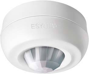 ESYLUX EB10430893 Aanwezigheidsmelder (plafond) Opbouw (op muur) 360 ° Relais Wit IP40