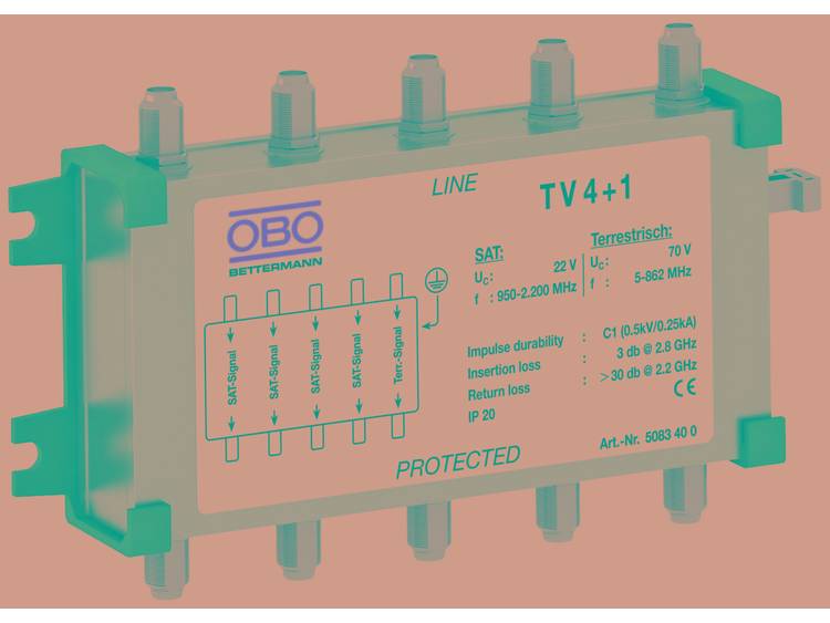 TV 4+1 Surge protection for signal systems TV 4+1