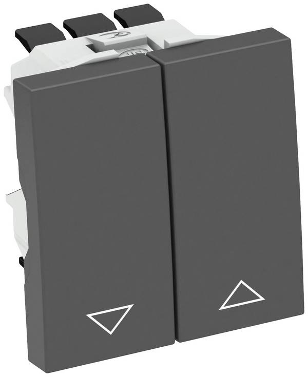 OBO Bettermann 6120982 Apparaatinzet Schakelaar (b x h x d) 45 x 45 x 36 mm 1 stuk(s) Zwart, Grijs