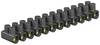 OBO Bettermann 2056089 Kroonsteenstrip Flexibel: 4-4 mm² Massief: 4-4 mm² Aantal polen: 12 10 stuk(s) Zwart