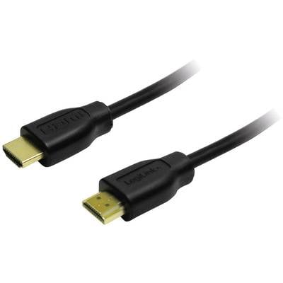 LogiLink HDMI Aansluitkabel HDMI-A stekker, HDMI-A stekker 7.50 m Zwart CH0045  HDMI-kabel