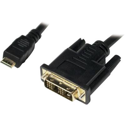 LogiLink CHM003  HDMI / DVI Aansluitkabel  1.50 m Zwart 