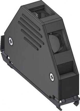 Deltron Connectors DCE 37 D-sub behuizing Aantal polen: 37 Plastic 180 °, 45 ° Zwart 1 stuk(s)