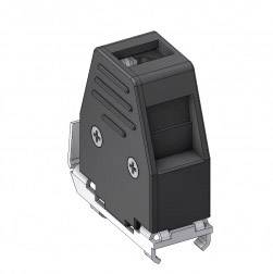 Deltron Connectors DCE 09 D-sub behuizing Aantal polen: 9 Plastic 180 °, 45 ° Zwart 1 stuk(s)
