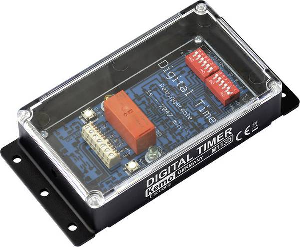 Kemo M113D Tijdschakelaar digitaal Kant-en-klaar 12 V/DC