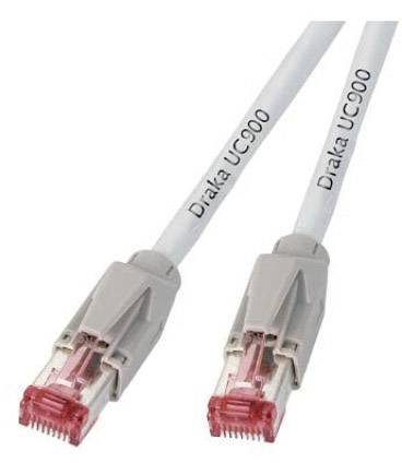 EFB Elektronik K8058.20 RJ45 Netwerkkabel, patchkabel CAT 6A S/FTP 20.00 m Wit Vergulde steekcontacten 1 stuk(s)-0