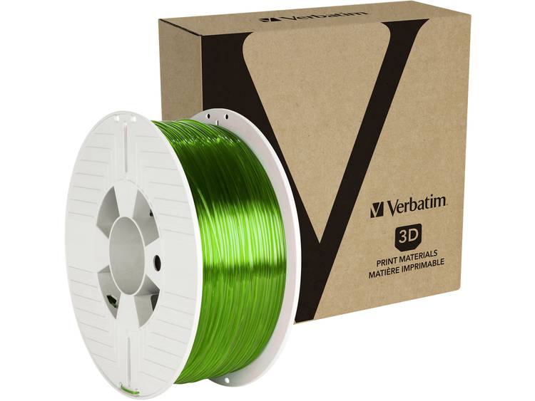 Verbatim 55057 Filament PETG 1.75 mm Groen (transparant) 1 kg