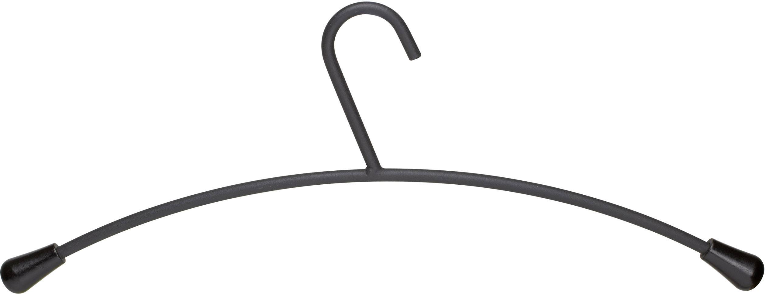 Maul Kledinghanger 9452090 (b x h) 46.5 cm x 18 cm Metaal (poedercoating) Mat zwart 5 stuk(s)