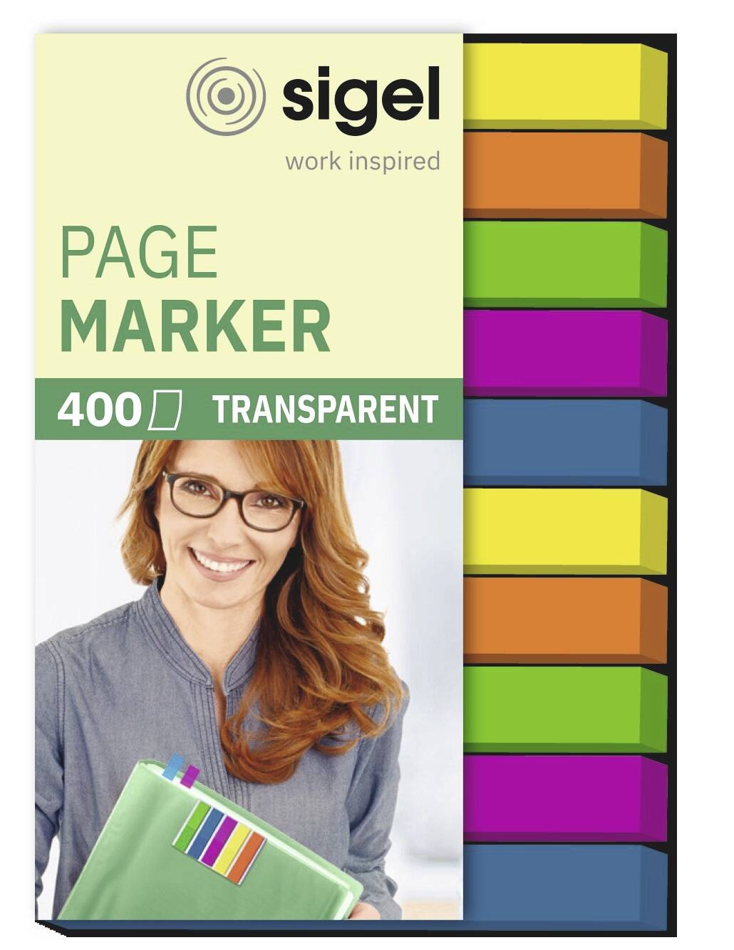 Sigel Plakmarker HN617 Groen, Blauw, Violet, Geel, Oranje