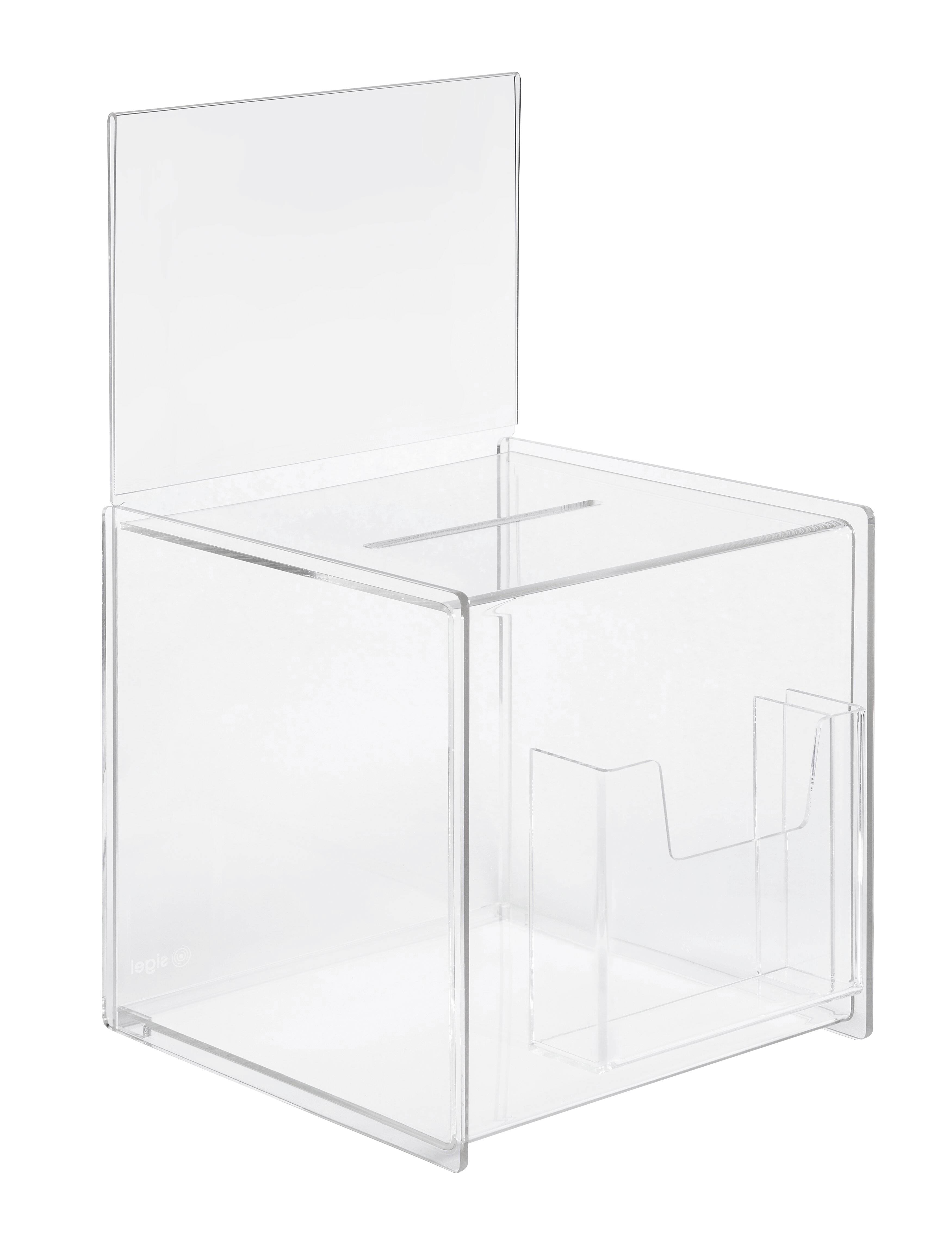 Sigel Actiebox met gleuf en extra vak VA152 Transparant (b x h x d) 21 x 36.8 x 21 cm 1 stuk(s)