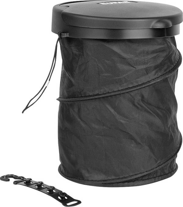 Eufab Garbage bucket foldable 17526 Afvalbak 4 l  (Ø x h) 160 mm x 205 mm Zwart  1 stuk(s)
