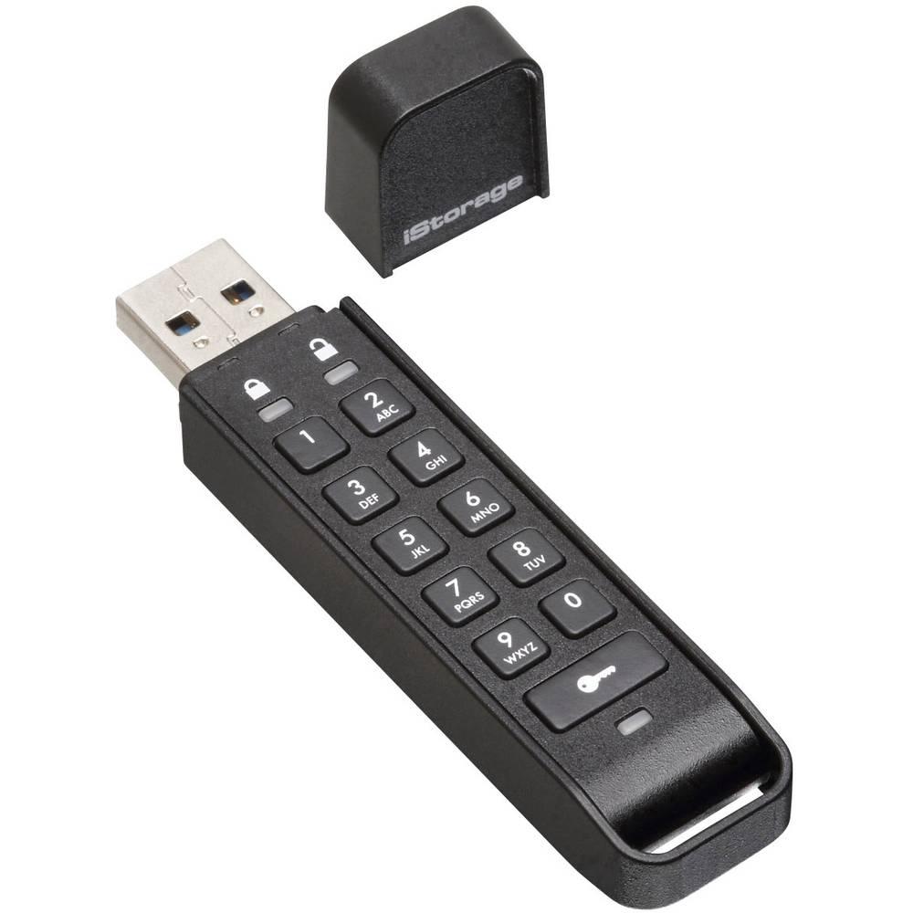 iStorage datAshur® Personal2 USB-stick 64 GB USB 3.2 Gen 1 (USB 3.0) Zwart IS-FL-DAP3-B-64