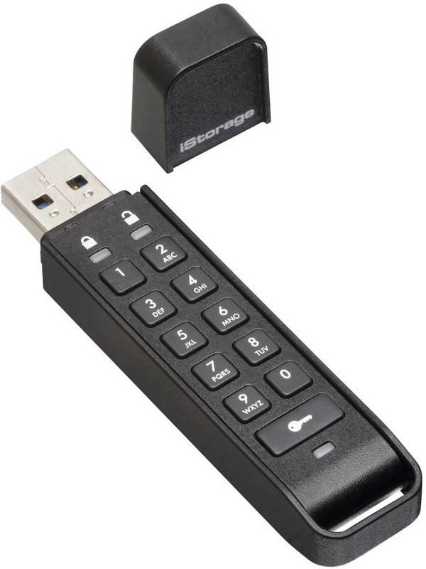 iStorage datAshur® Personal2 USB-stick  64 GB Zwart IS-FL-DAP3-B-64 USB-A 3.2 Gen 1