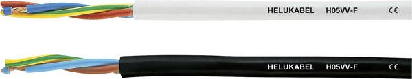 HELU H05VV-F Geïsoleerde kabel 3 G 1.5 mm² Zwart 29468 100 m