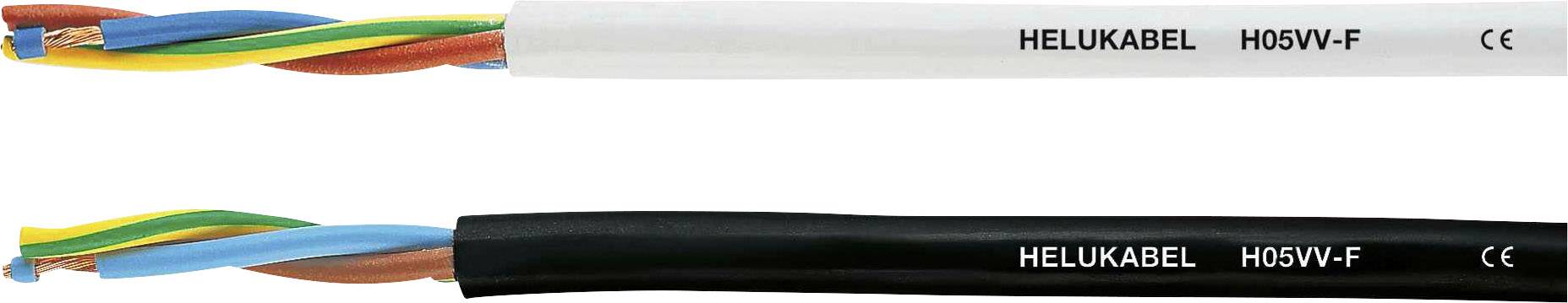 HELU H05VV-F Geïsoleerde kabel 2 x 1 mm² Zwart 29458-1000 1000 m
