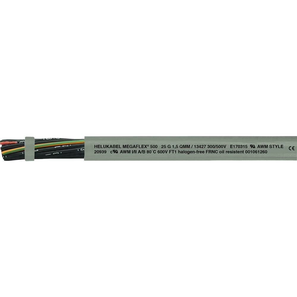 Helukabel MEGAFLEX® 500 Stuurstroomkabel 3 G 4 mm² Grijs 13447-500 500 m
