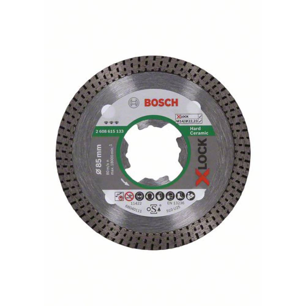 Bosch Accessories 2608615133 Bosch X-LOCK-diamantdoorslijpschijven Best for Hard Ceramic 85 mm Diameter 85 mm 1 stuk(s)