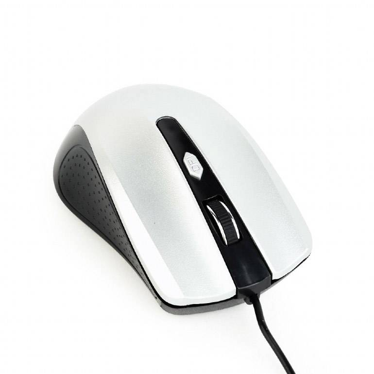 Gembird MUS-4B-01-BS Muis USB Optisch Zwart, Zilver 4 Toetsen 800 dpi, 1000 dpi, 1200 dpi USB-aansluiting-2