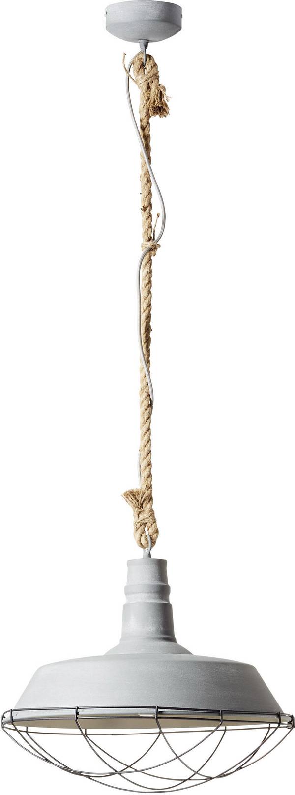 Brilliant Rope 93614/70 Hanglamp LED E27  60 W Beton-grijs