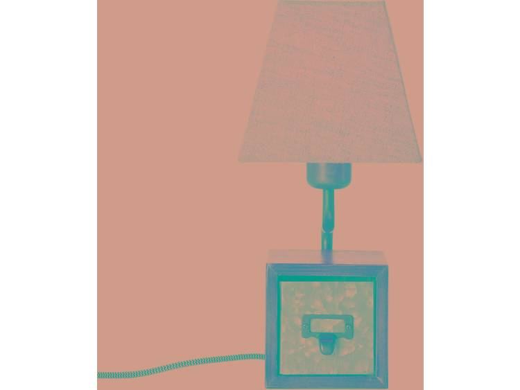 Tafellamp LED E27 25 W Energielabel: Afh. van lamp (A++ E) Brilliant Casket 99023-43 Zink (antiek), 