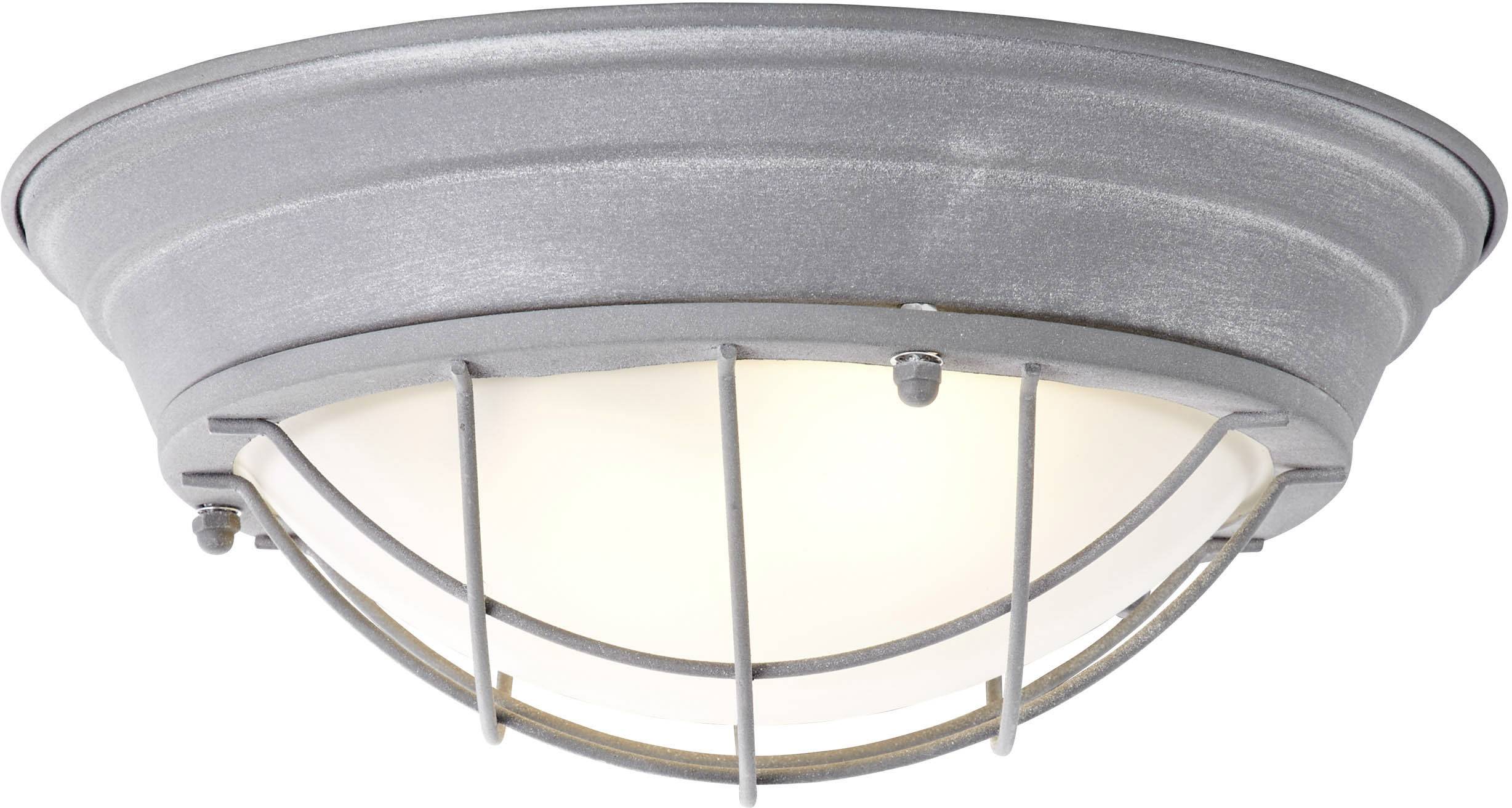 Brilliant 94492/70 Typhoon Plafondlamp LED E27 60 W Beton-grijs, Wit