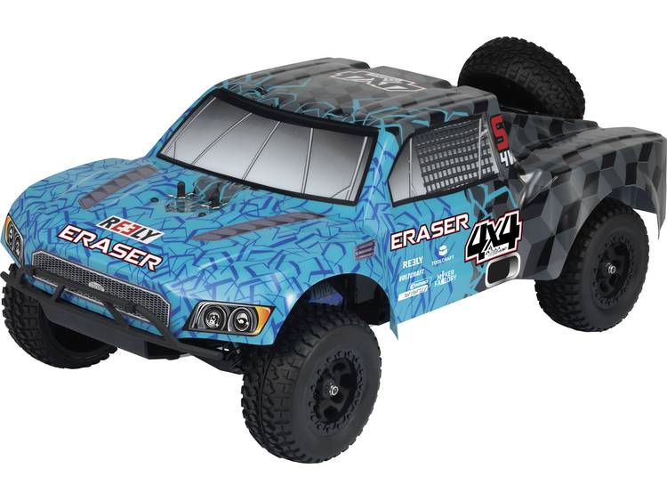 Reely Eraser 1:10 Brushless RC auto Elektro Short Course 4WD 100% RTR 2,4 GHz Incl. accu, oplader en