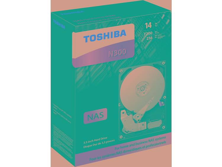 Toshiba HDWG21EEZSTA Harde schijf (3.5 inch) 14 TB N300 Bulk SATA III