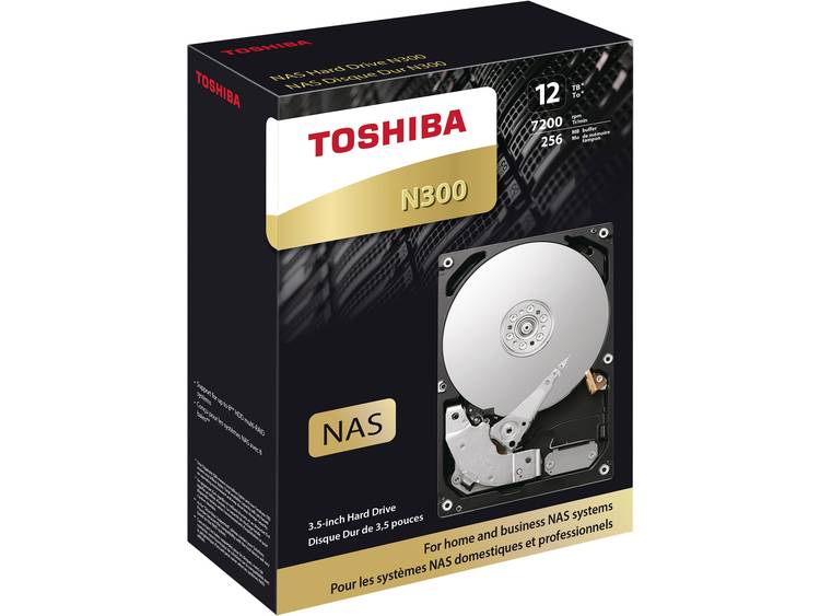 Toshiba HDWG21CEZSTA Harde schijf (3.5 inch) 12 TB N300 Bulk SATA III