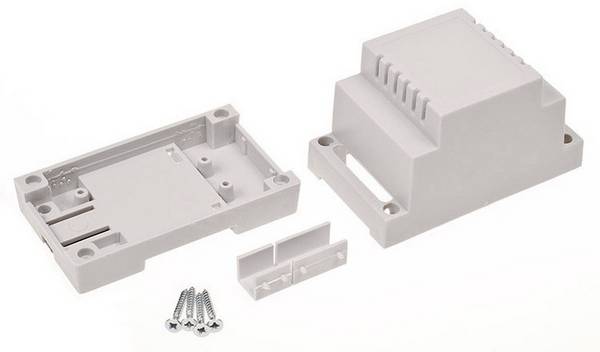 TRU COMPONENTS TC-7910728 DIN-rail-behuizing 53 x 89 x 65 ABS-V0 Grijs 1 stuk(s)