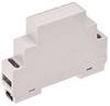 TRU COMPONENTS TC-7910912 DIN-rail-behuizing 17 x 90 x 65 ABS-V0 Grijs 1 stuk(s)