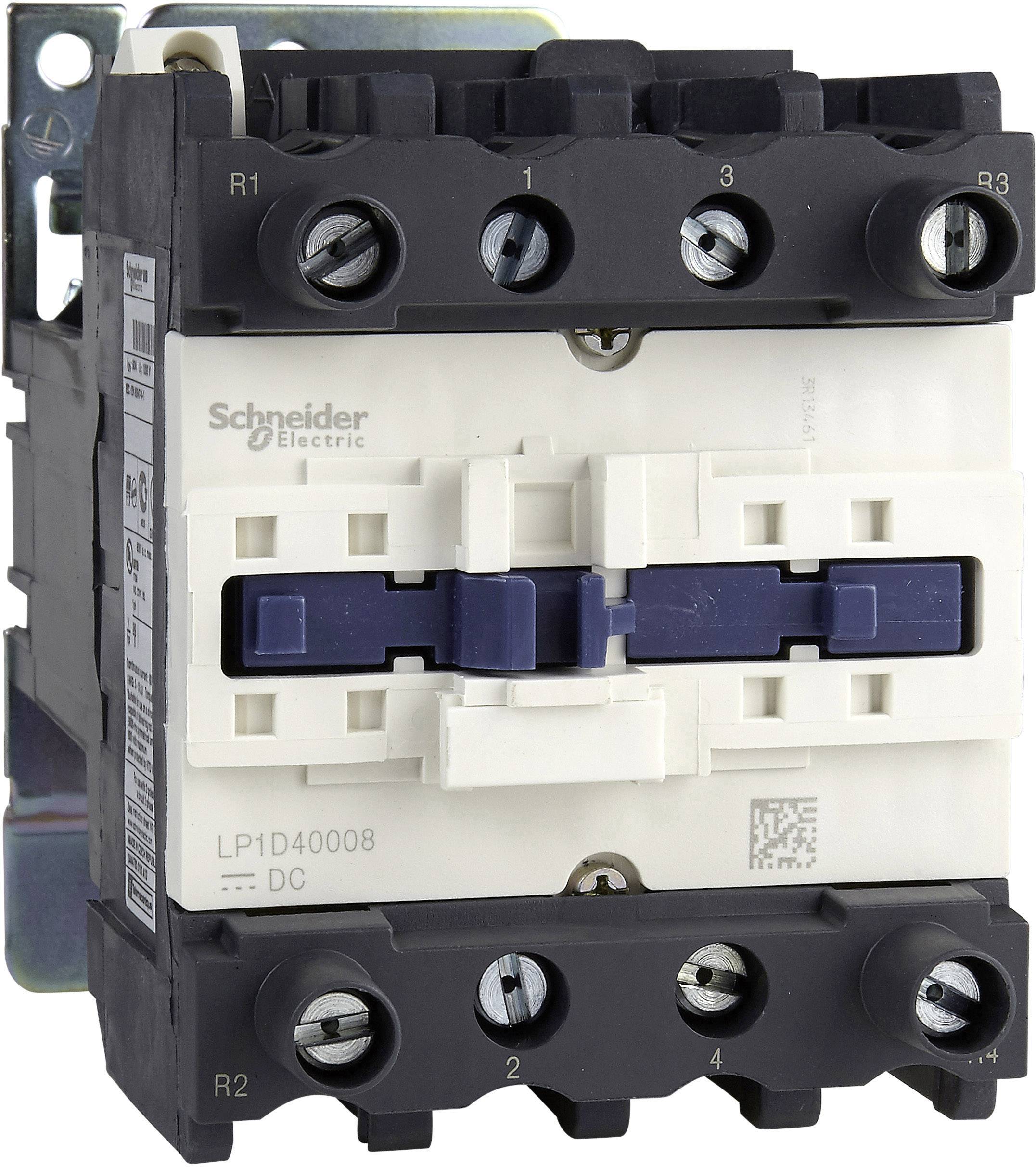 Industrieel vermogenrelais van Schneider Electric met zes aansluitklemmen, geschikt voor besturings- en schakelapparatuur.