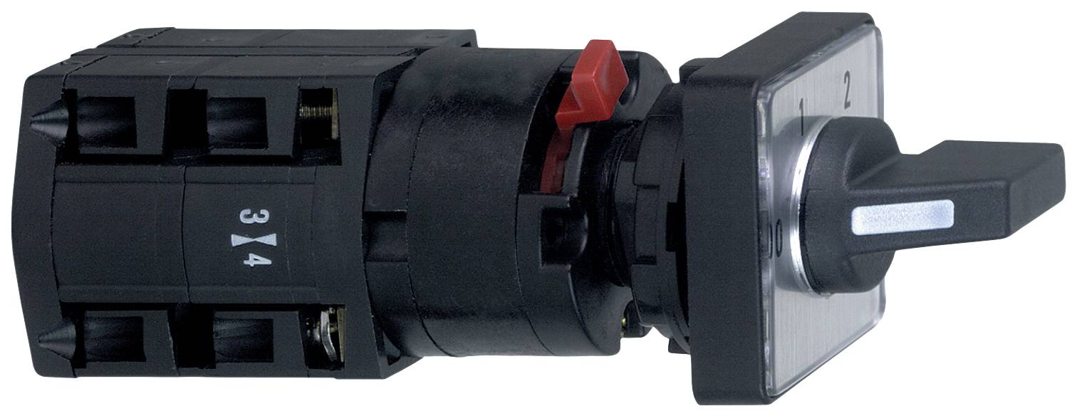 SCHNEIDER ELECTRIC K10C003QCH Schakelaar: nokken-; Stab.pos: 4; 10A; 0-1-2-3; voor inbouw; pos: 4 - 1 stuk