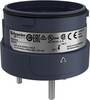 Directe montageplaat, Harmony XVU, modulair, 3 x M4, 60mm, zwart, IP65, 24V ACDC, 110-240V AC