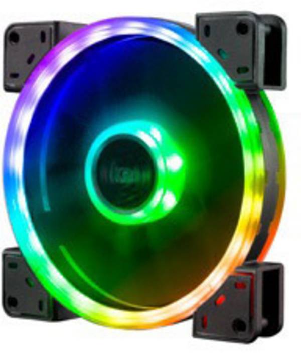 Akasa Vegas TLY PC-ventilator RGB (b x h x d) 140 x 140 x 25 mm Incl. LED-verlichting