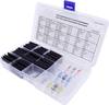 TRU COMPONENTS T1902CA001 Krimpkous assortiment Zwart Krimpverhouding:3:1 135 onderdelen