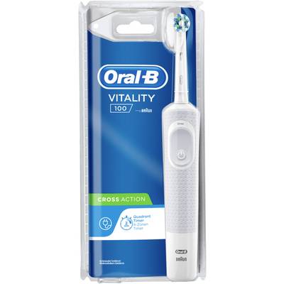 Oral-B Vitality 100 CrossAction white D100.413 80312364 Elektrische tandenborstel Roterend / oscillerend Wit