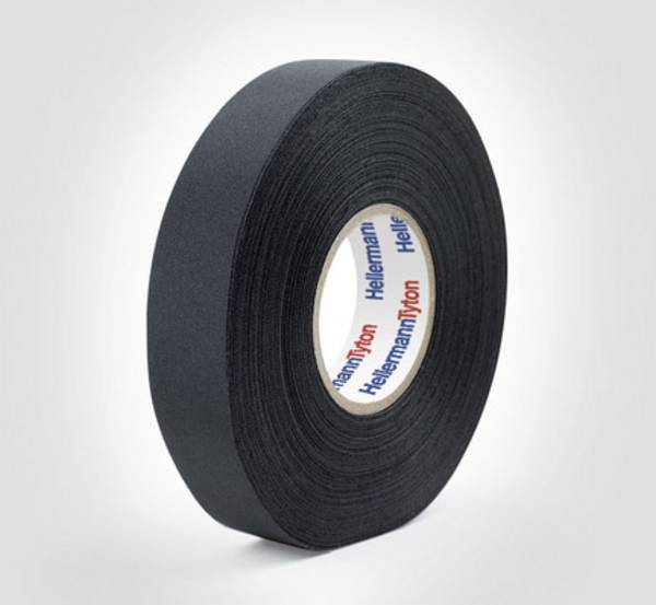 HellermannTyton HTAPE-PROTECT250-PET-BK 712-10003 Textieltape   (l x b) 25 m x 19 mm 1 stuk(s)