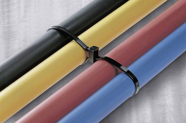 HellermannTyton 117-05168 T50RDH-PA46-GY Kabelbinder 210 mm 4.70 mm Grijs  100 stuk(s)
