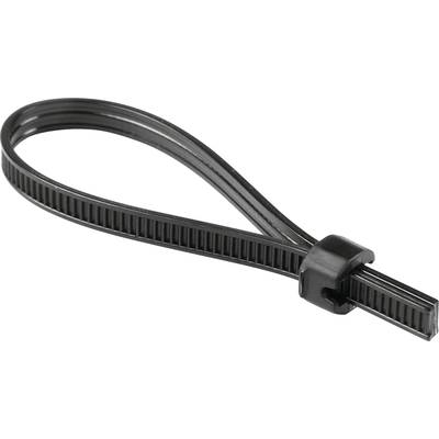 HellermannTyton Strap Black ATS3080-PA66HIRHSUV-BK Sluitband  102-66110 Bundel-Ø (bereik) 80 mm (max)  UV-stabiel, Stoot