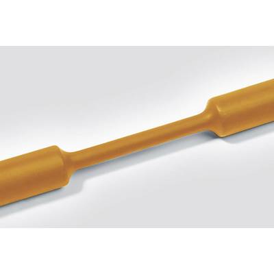 Een oranje, langwerpig object met twee verdikt uiteinden ligt op een witte achtergrond.