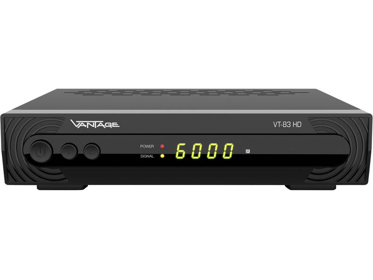 Vantage VT-83 HD HD-satellietreceiver Geschikt voor enkele kabel, Camping gebruik Aantal tuners: 1