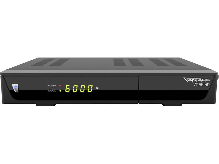Vantage VT-86 HD HD-satellietreceiver Camping gebruik, Geschikt voor enkele kabel Aantal tuners: 1