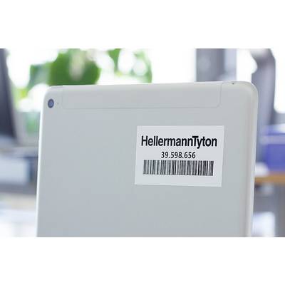 HellermannTyton 596-12157 TAG66TD1-1210-WH-1210-WH Etiket voor laserbedrukking    