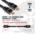 'HDMI 2.0 4K60Hz UHD RedMere Kabel, 10m, slechts één richting ondersteund, stekker van CUV. Afmetingen en aansluitingen geïllustreerd.'