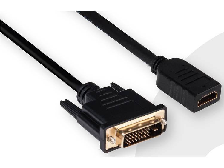 CLUB3D DVI to HDMI 1.4 Cable M-F 2 meter Bidirectional