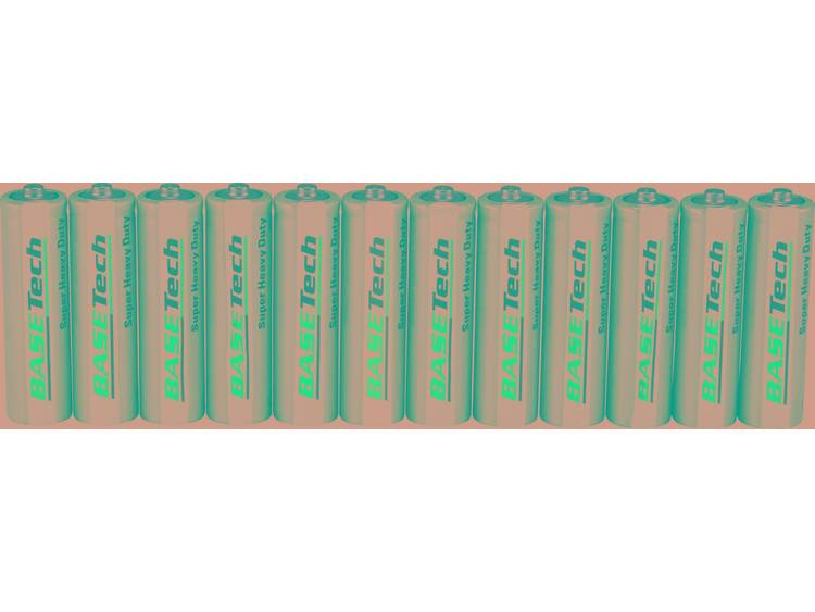 Basetech R6 AA batterij (penlite) Zink-kool 1.5 V 12 stuks