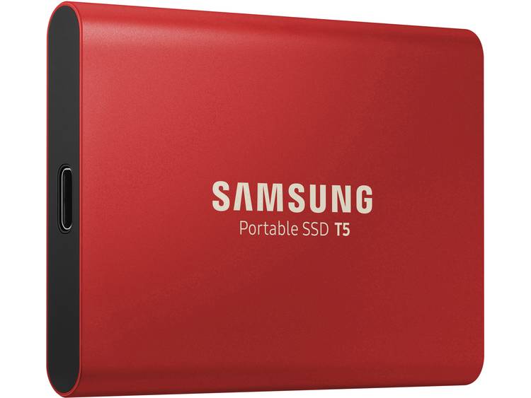 Samsung Portable T5 500 GB Externe SSD harde schijf USB-C USB 3.1 Rood